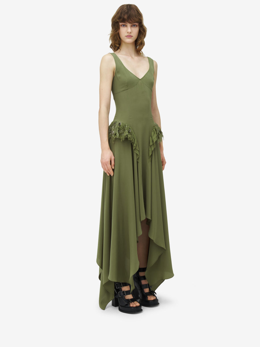 ALEXANDER MCQUEEN - Draped Evening Dress - Item 832031QBABY3009